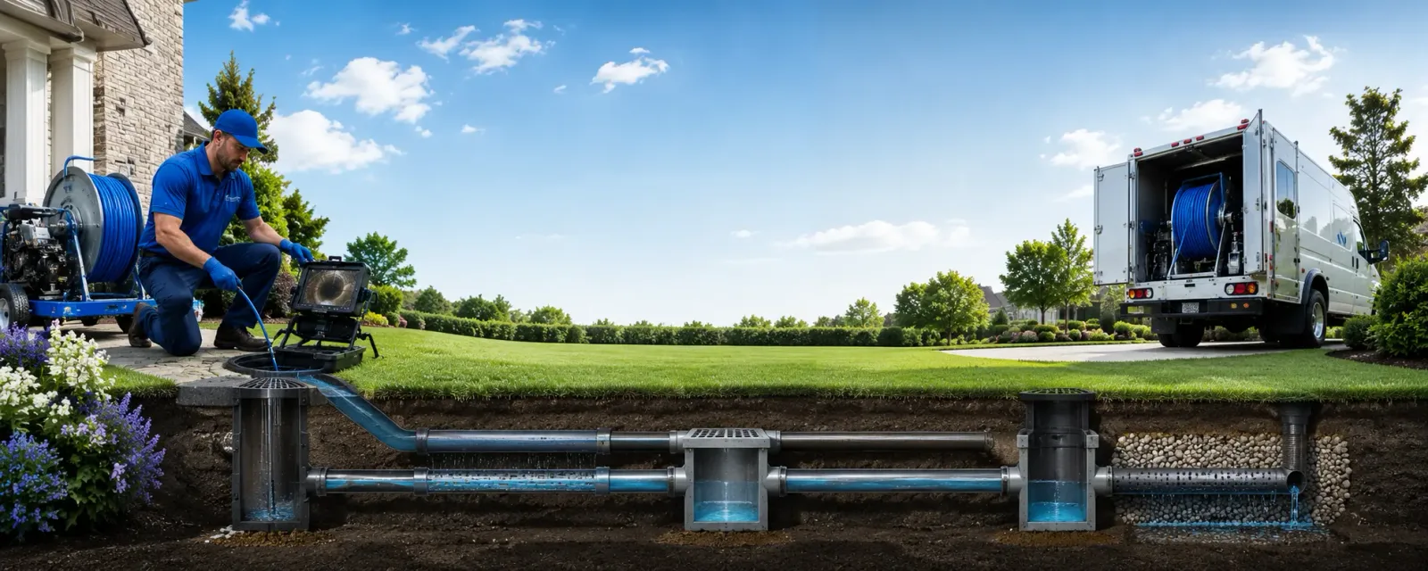 Outdoor drain cleaning information for Wayne, IL
